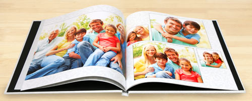 Design your own custom photo book and create your own glossy hard cover.