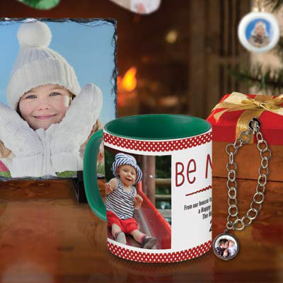 Create a personalized gift with photos and text and brighten someones day