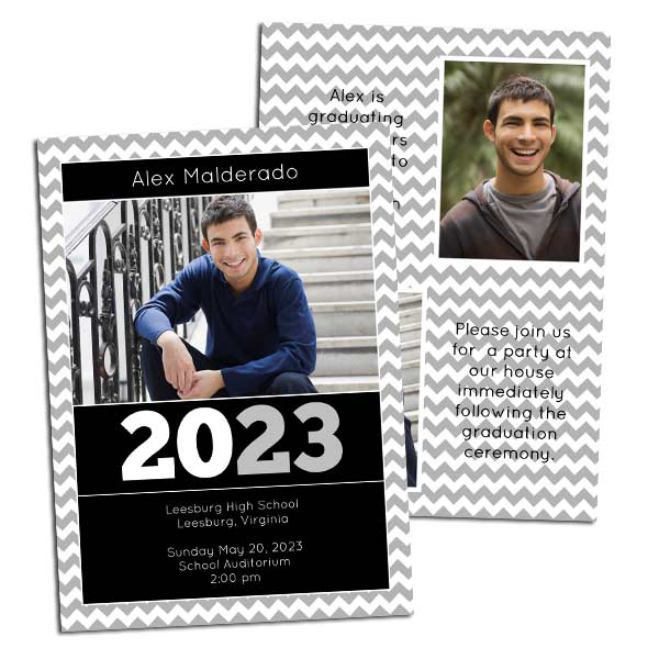 Double Sided Graduation Cards and Announcements