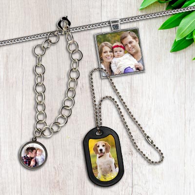 There is nothing more meaningful than those you love, create a necklace or bracelet to keep a photo of them close by.