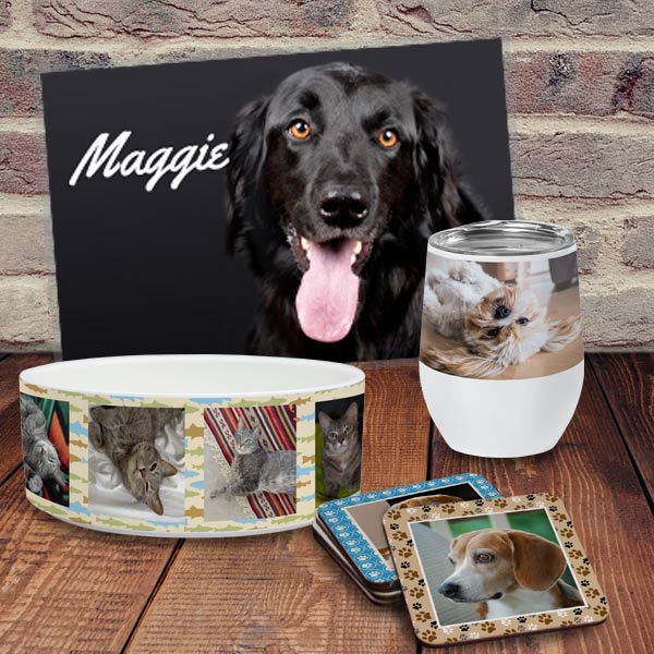 Create products for your pet or add your pet to your own products to keep them close