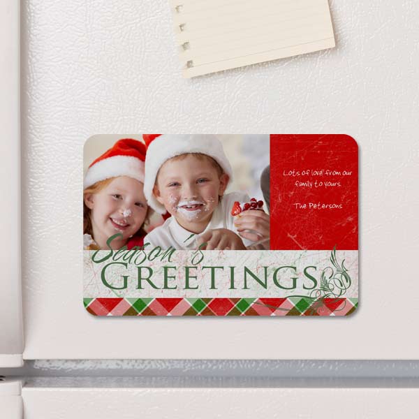 Add your photos to a magnet and brighten up your fridge