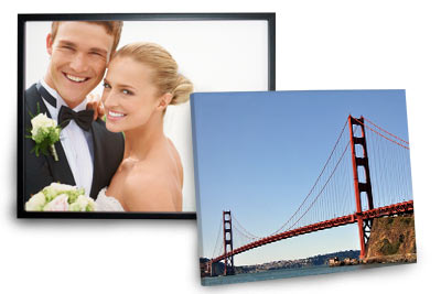 Create canvas prints and print your pictures on framed canvas and photo collage canvas at the Print Shop