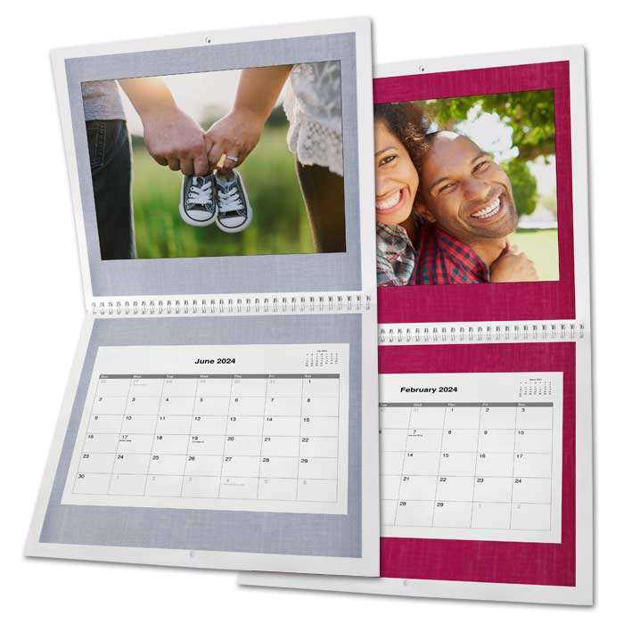Create a large 12x12 wall calendar for your home and keep track of your dates