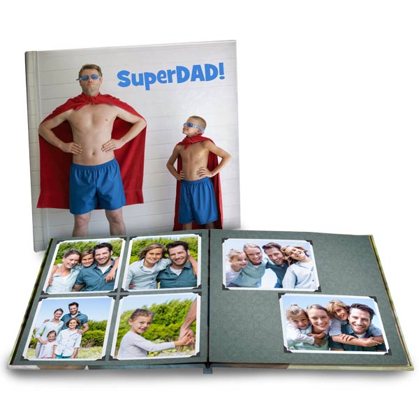 Large 12x12 photo books featuring lay flat pages are perfect for any gift
