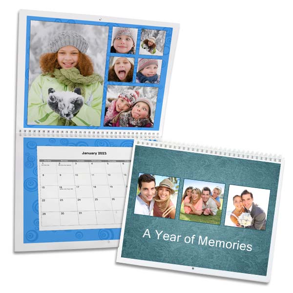 Create the best gift that can be used all year round with a personalized wall calendar