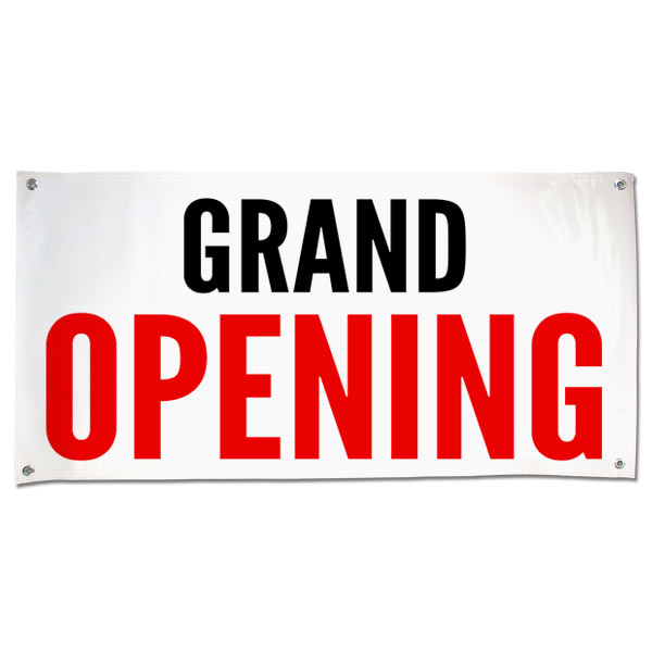 Grand Opening Coming Soon Heavy Duty PVC Banner Sign 4306 