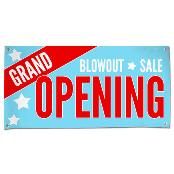 Grand Opening Blowout Sale Vinyl Banner