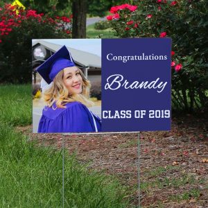 Yard signs personalized for any occasion make the perfect graduation party announcement