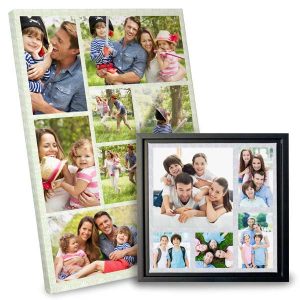 Framed collage canvas and wrapped collage canvas for any occasion makes a great gift
