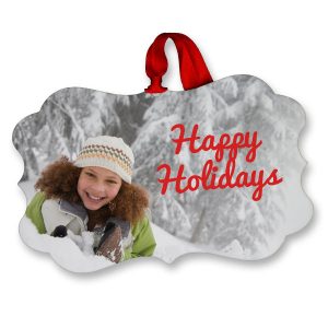 Create a beautiful photo ornament with your own picture and enjoy it every holiday