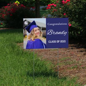 Yard signs personalized for any occasion make the perfect graduation party announcement