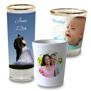 We offer many options for you to design your own shot glass for parties and gifts