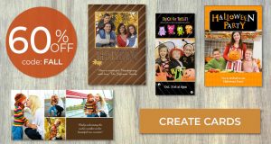 Save on fall and Halloween Cards