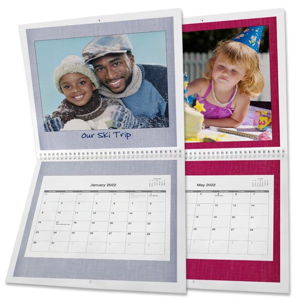 Create a large 12x12 wall calendar for your home and keep track of your dates
