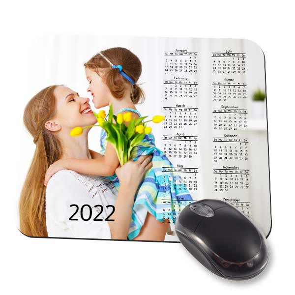 Keep up with your schedule in style by designing your own calendar photo mouse pad!
