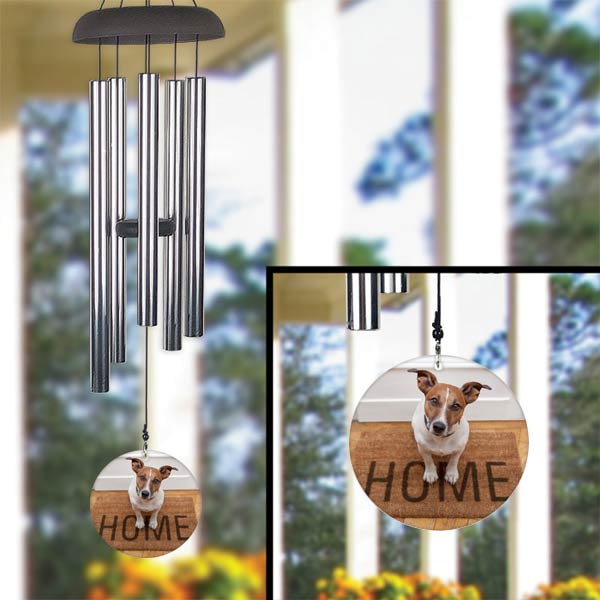 Add your photo to a wind chime sail and personalize your own